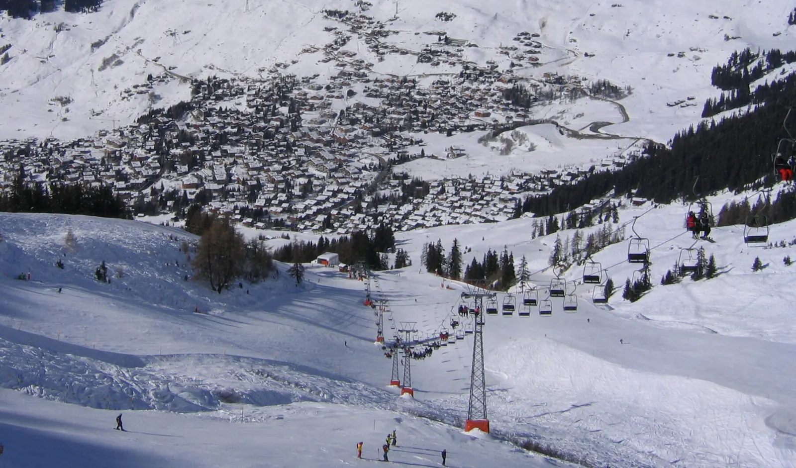 Ski slopes above Verbier