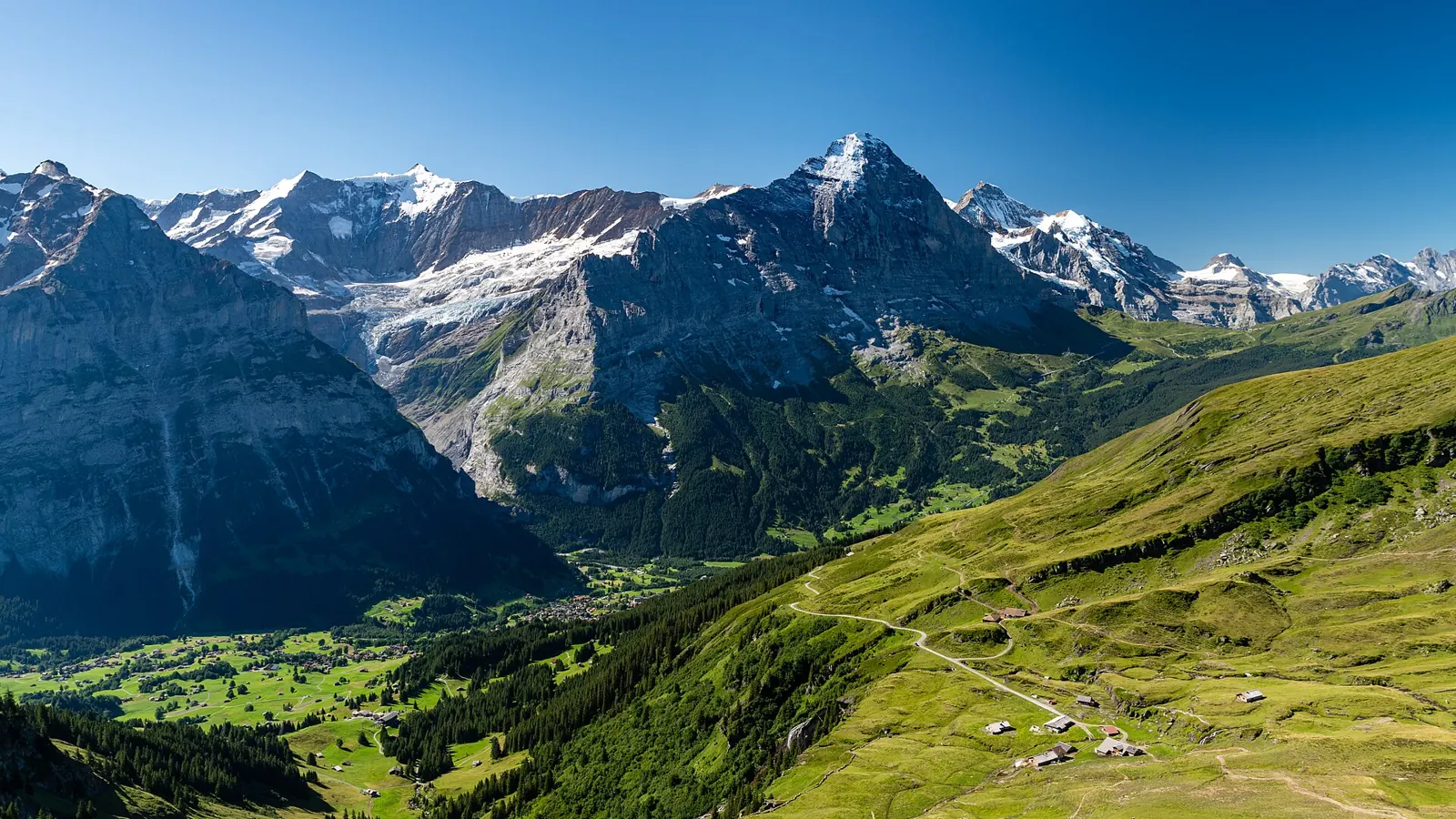 Grindelwald and the Eiger in the Bernese Oberland