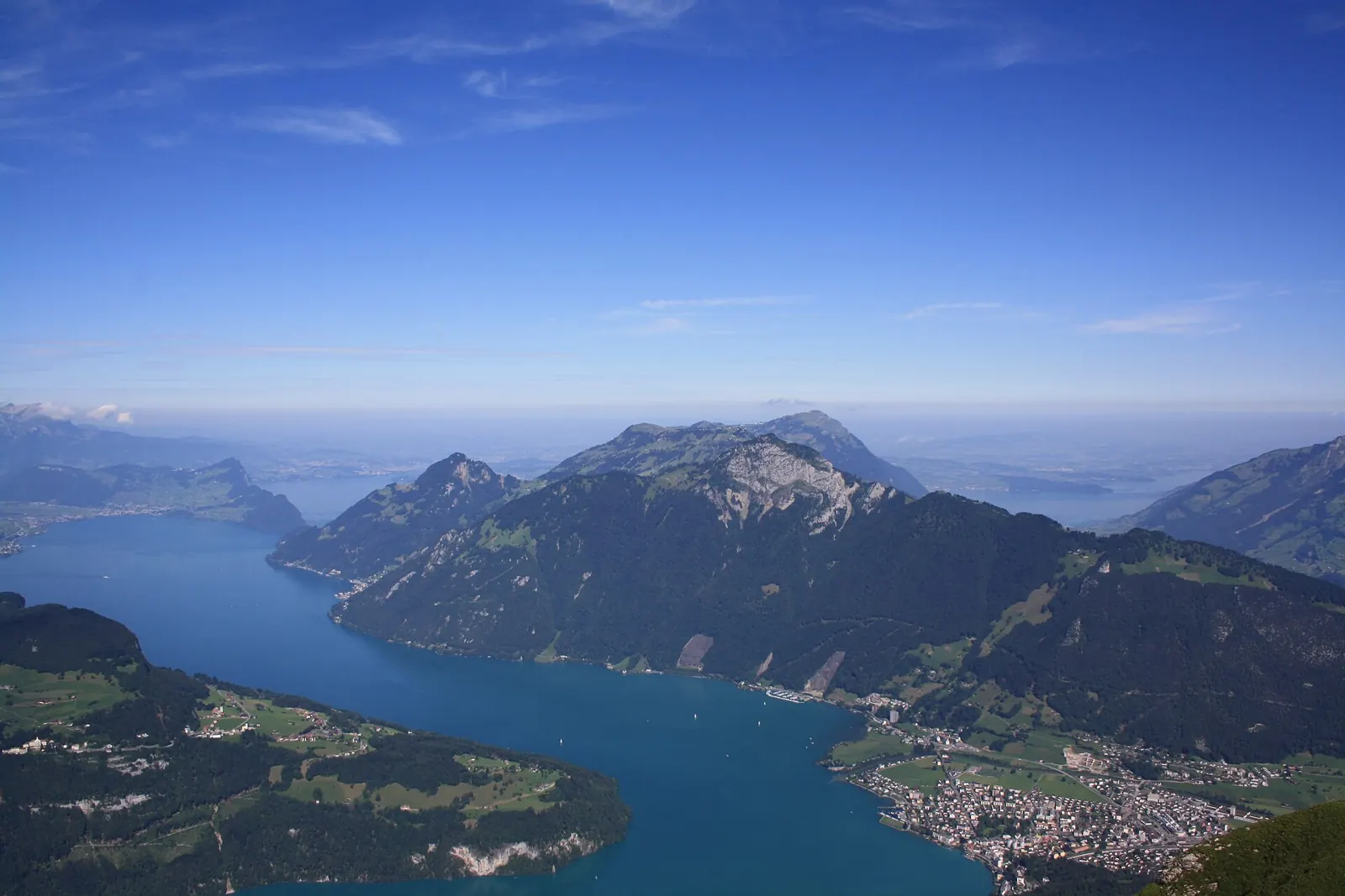 Lake Lucerne seen from Mount Rigi