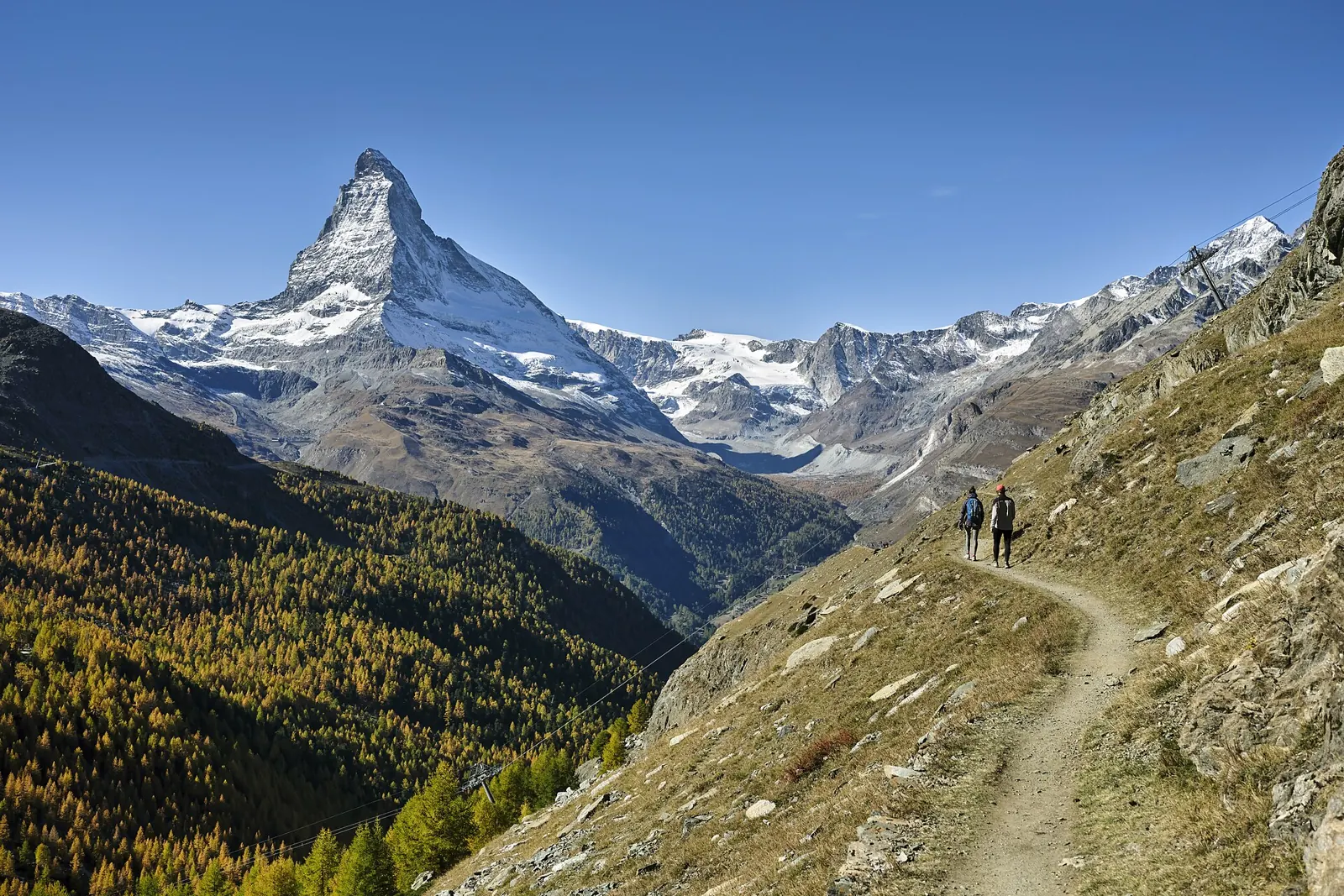 The Matterhorn above Zermatt, Valais