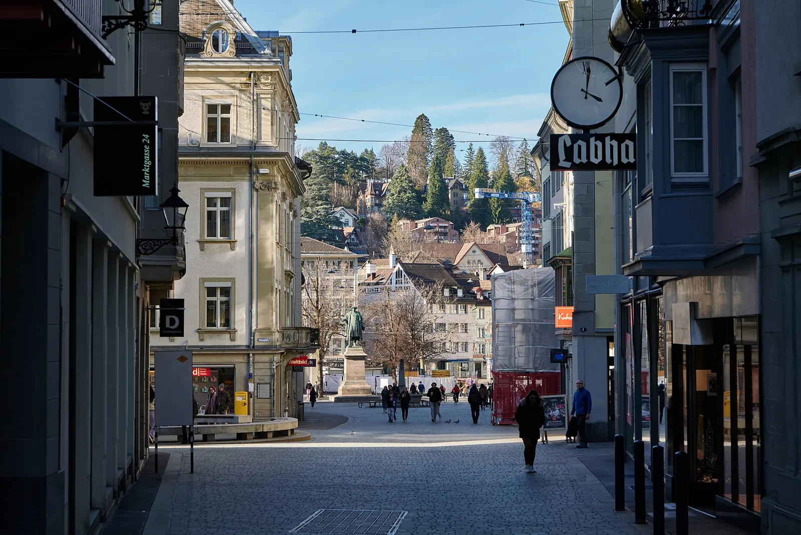 St. Gallen old town lanes